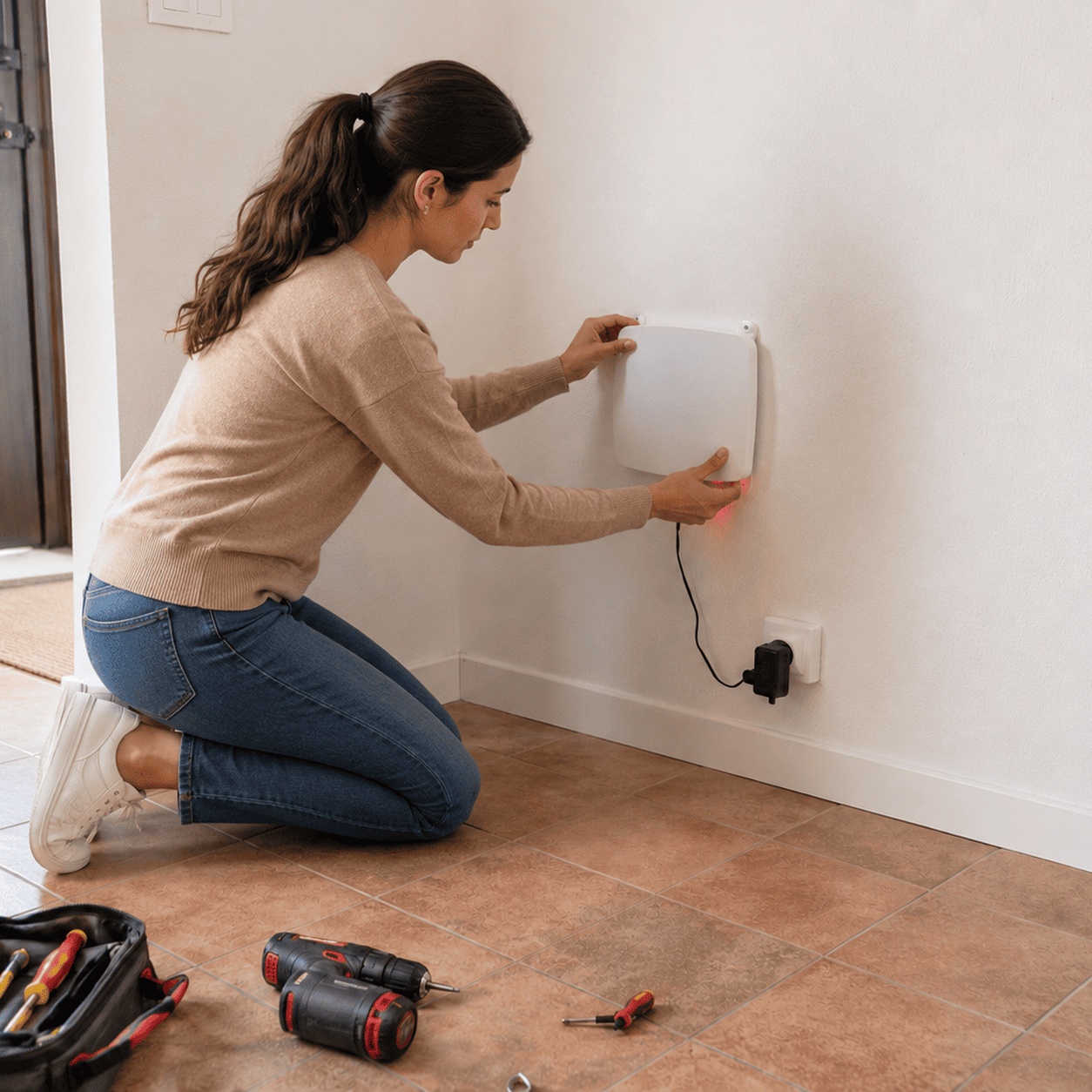 Quel appareil anti-humidité choisir : pose d'un appareil ATE sur un mur